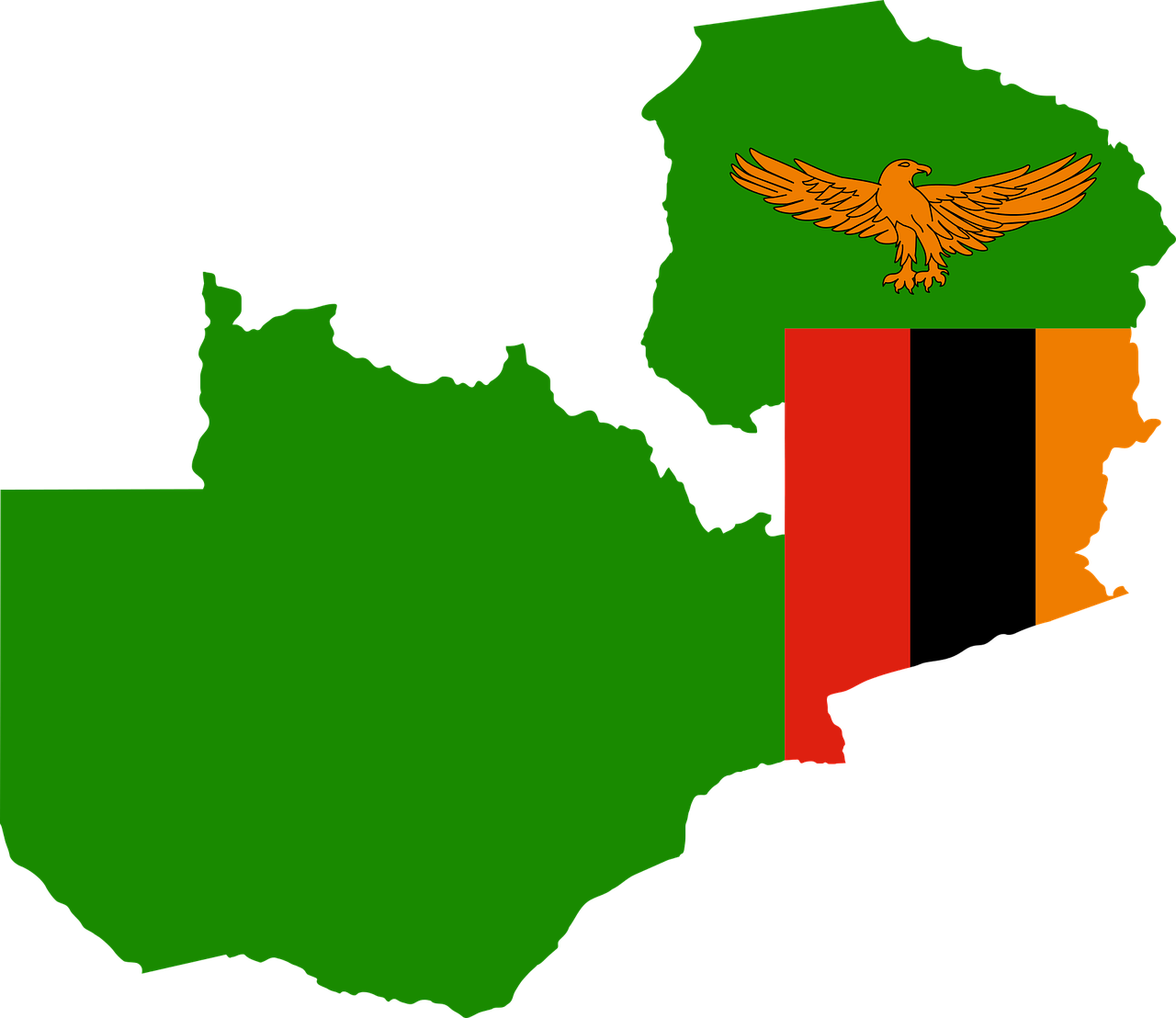zambia flag map free photo