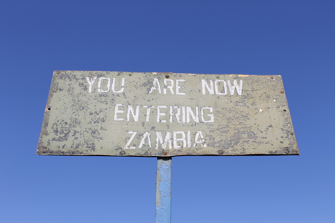 zambia roadsign africa free photo