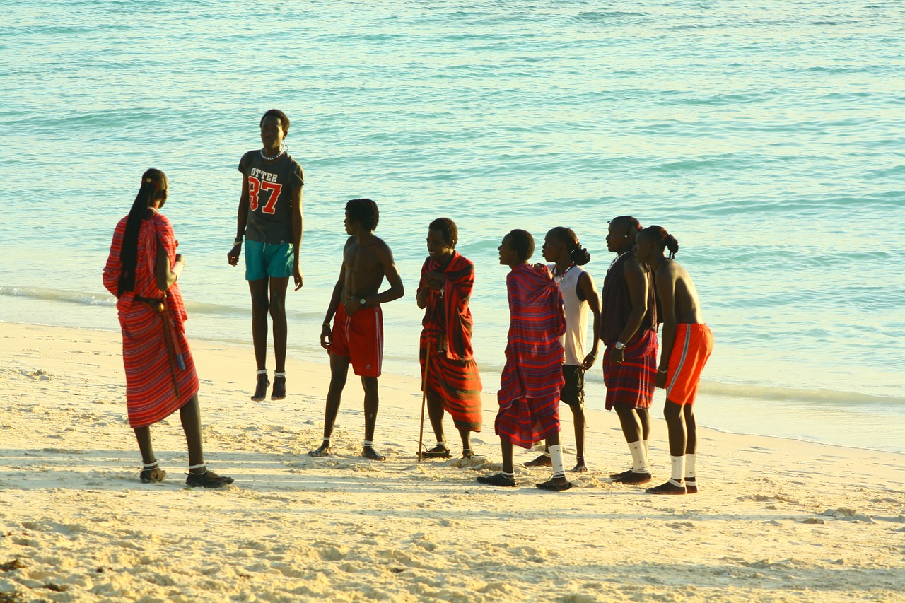 zanzibar masai beach free photo