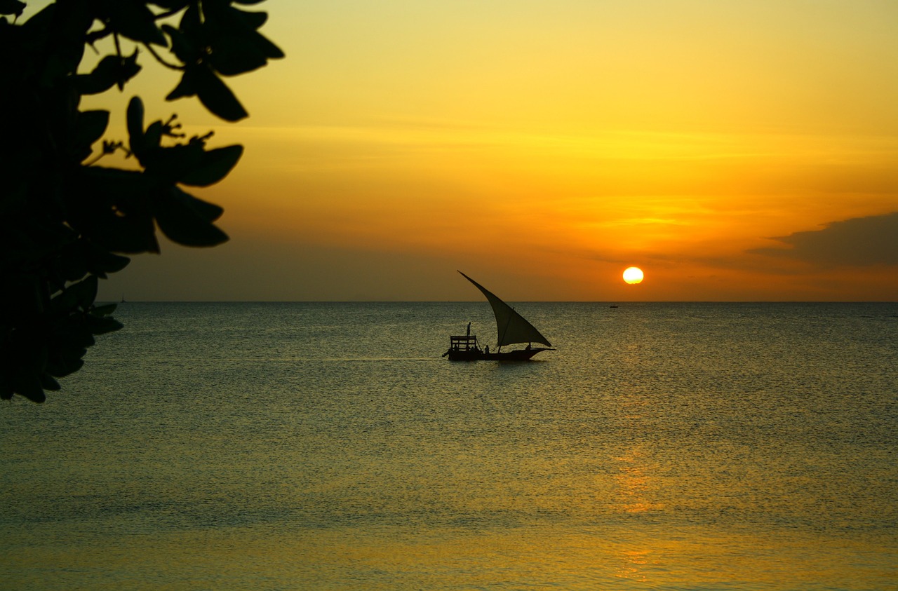 zanzibar boat sail free photo