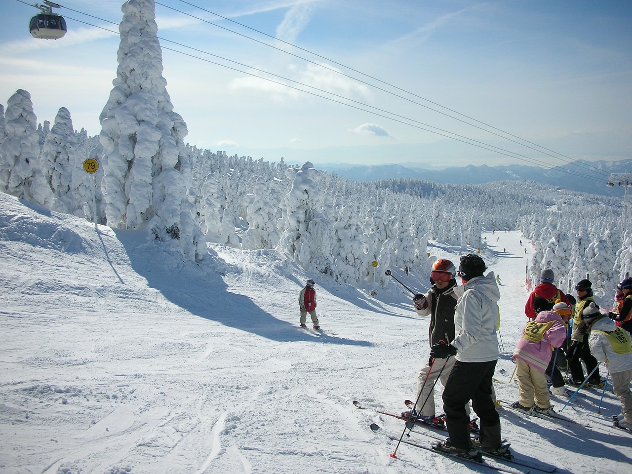 zao onsen zao ski resort japan free photo