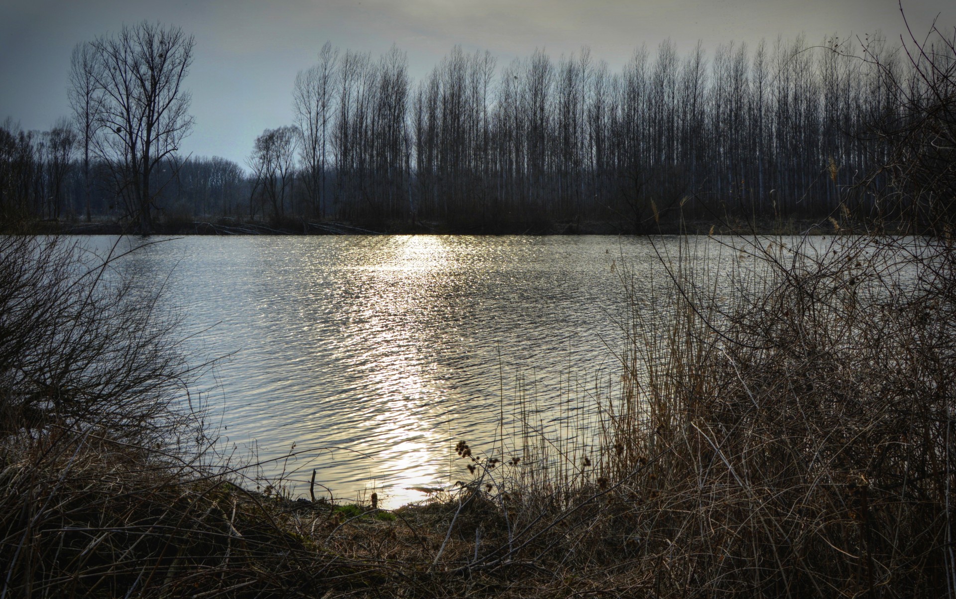 sunset river danube evening free photo