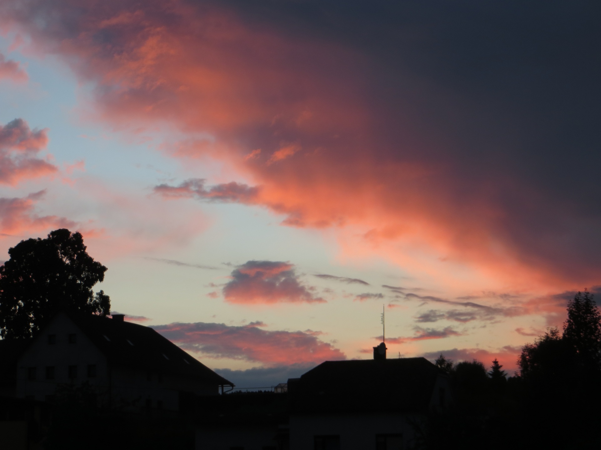 sky clouds sunset free photo