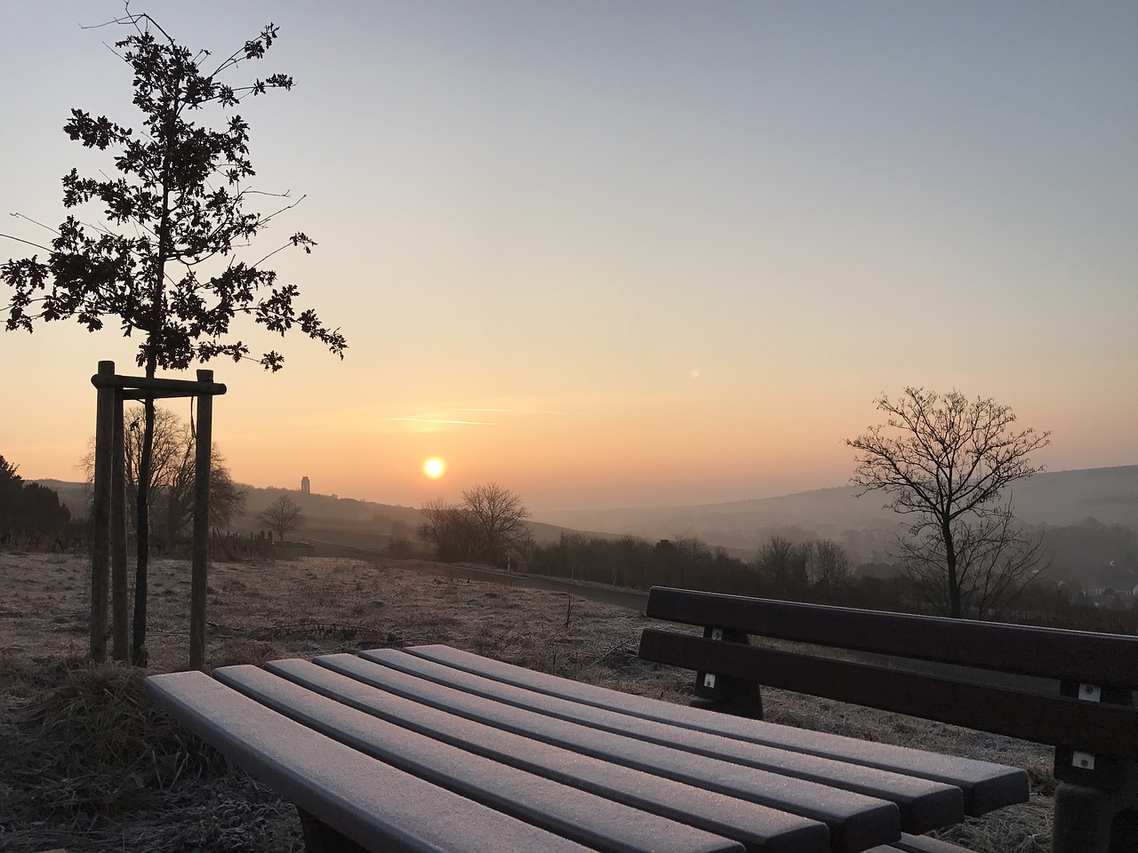 zellertal frost sunrise free photo