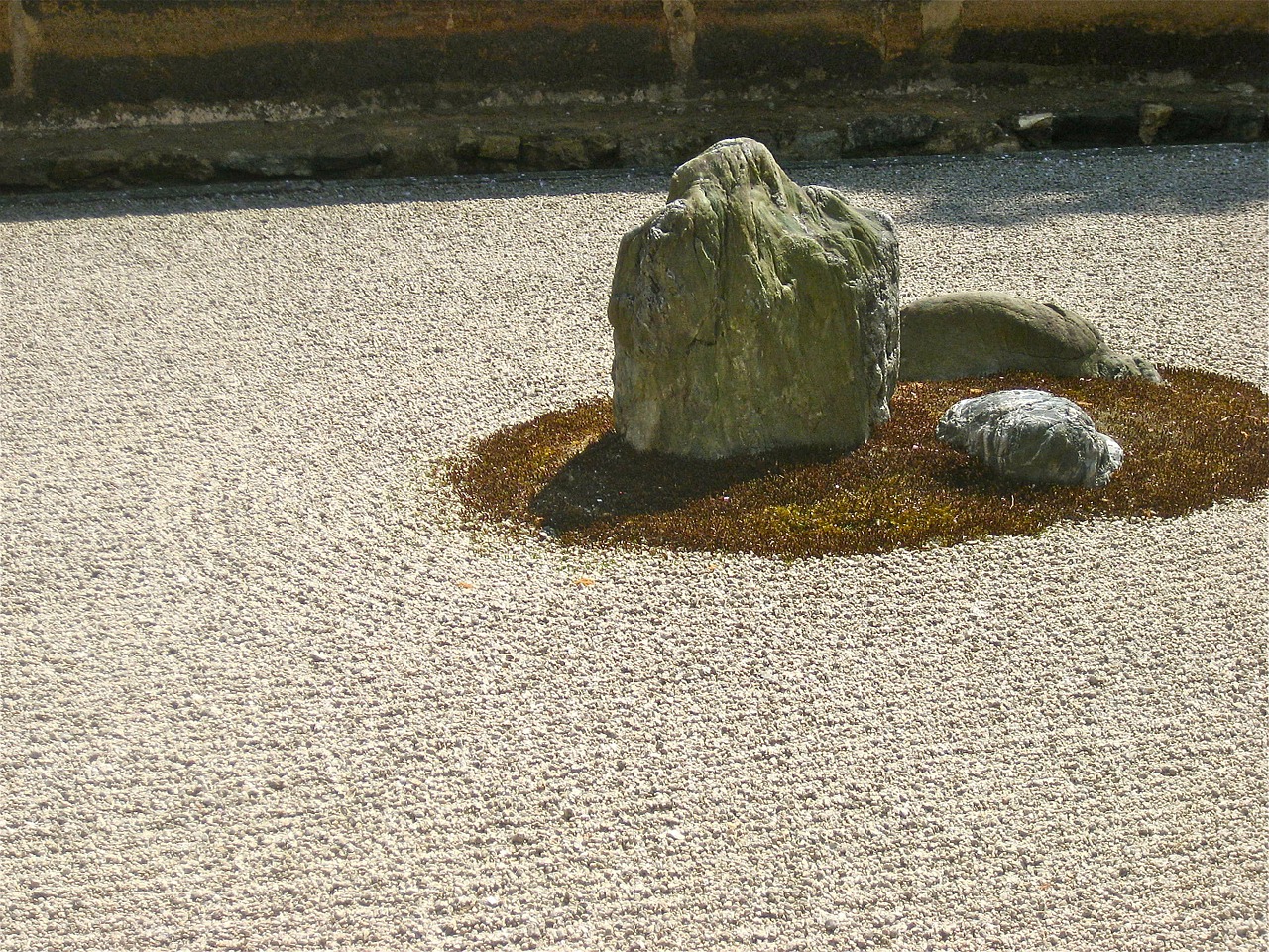 zen stone garden japan free photo