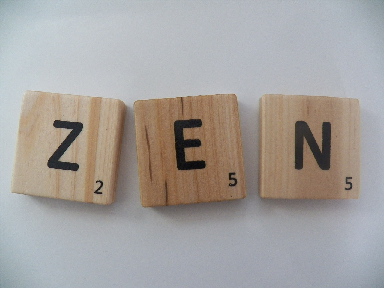 zen letters text free photo