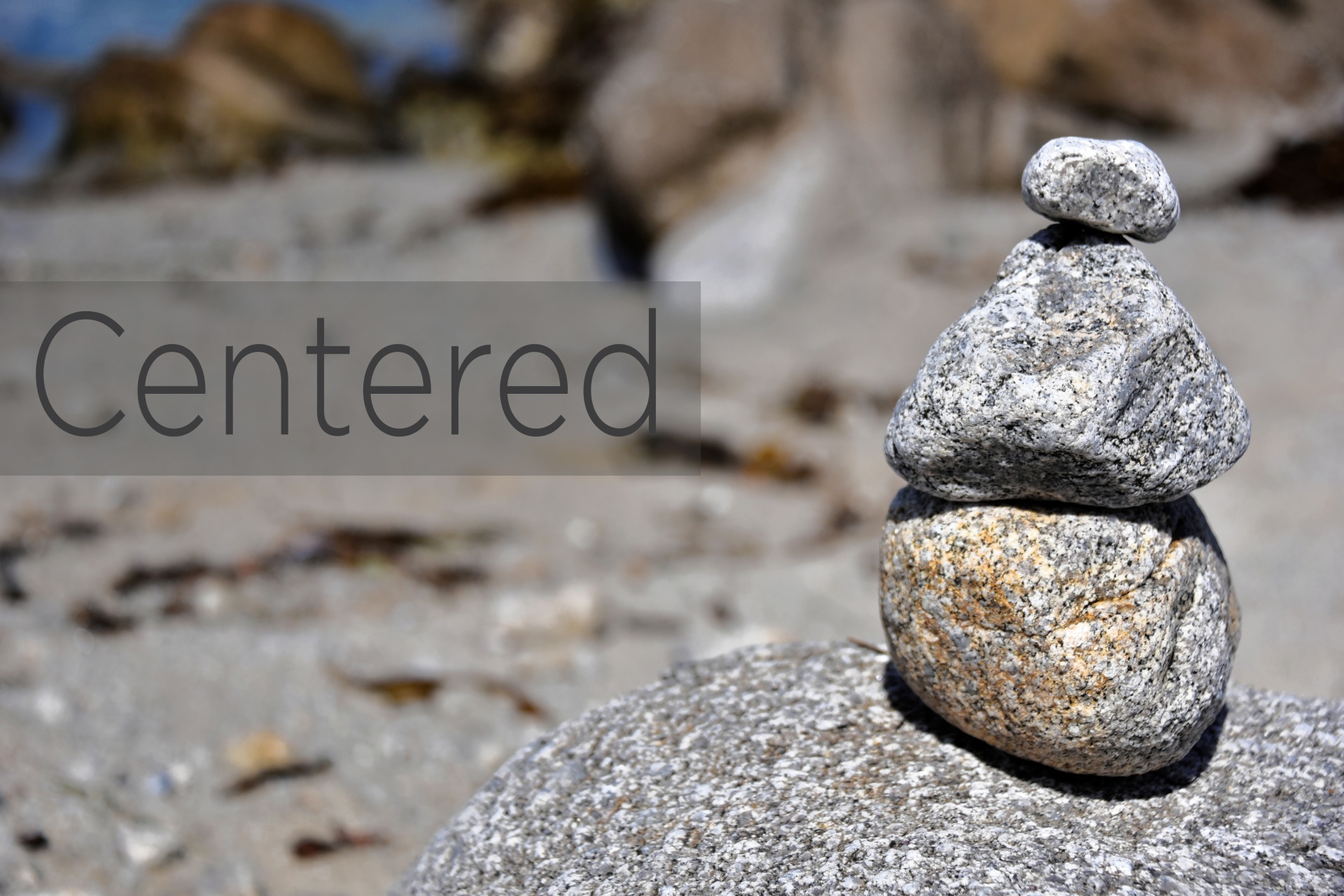 centered zen rocks free photo