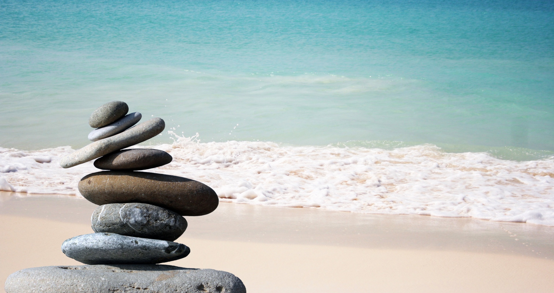 zen stones beach free photo