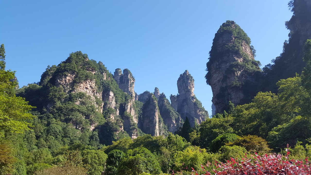 zhangjiajie natural beauty mountain free photo