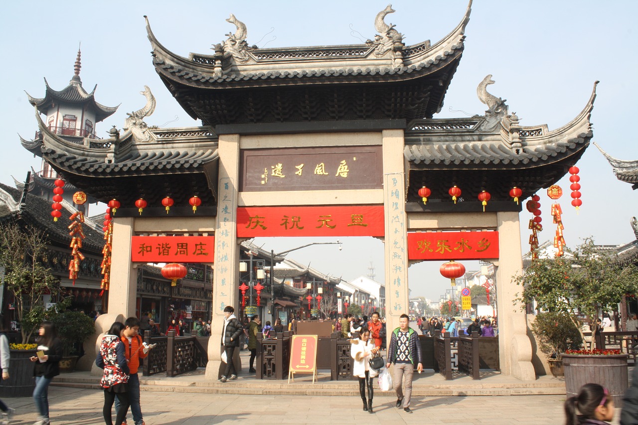 zhouzhuang watertown the ancient town free photo