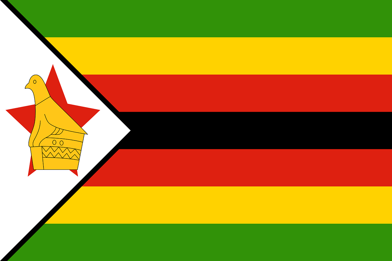 zimbabwe flag national flag free photo
