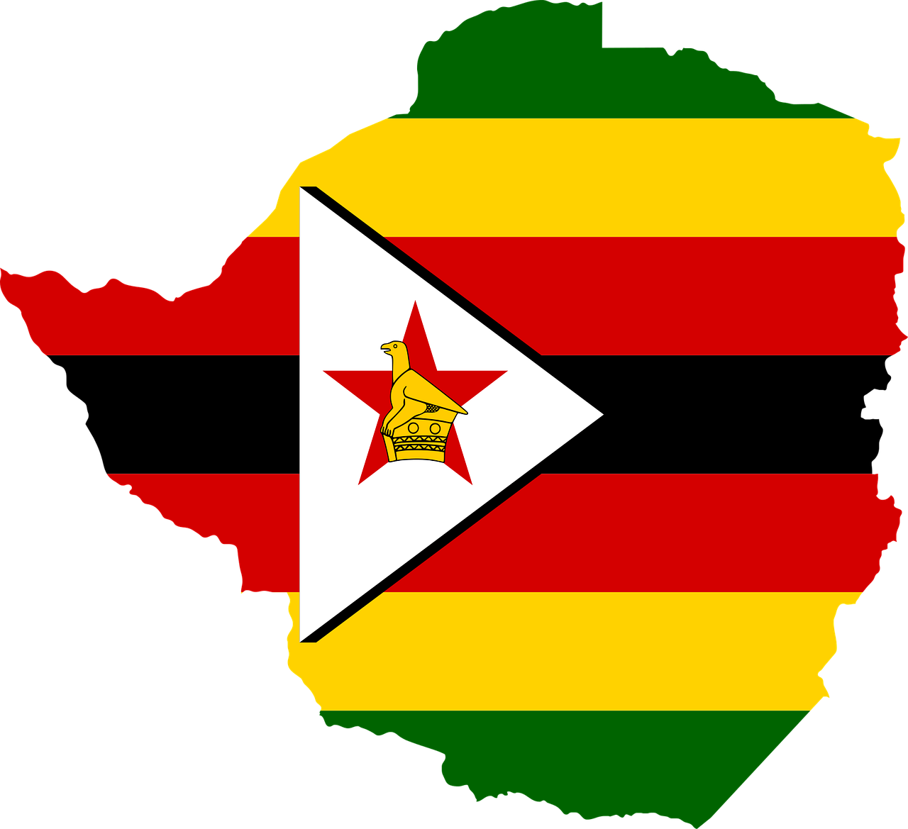 zimbabwe flag map free photo