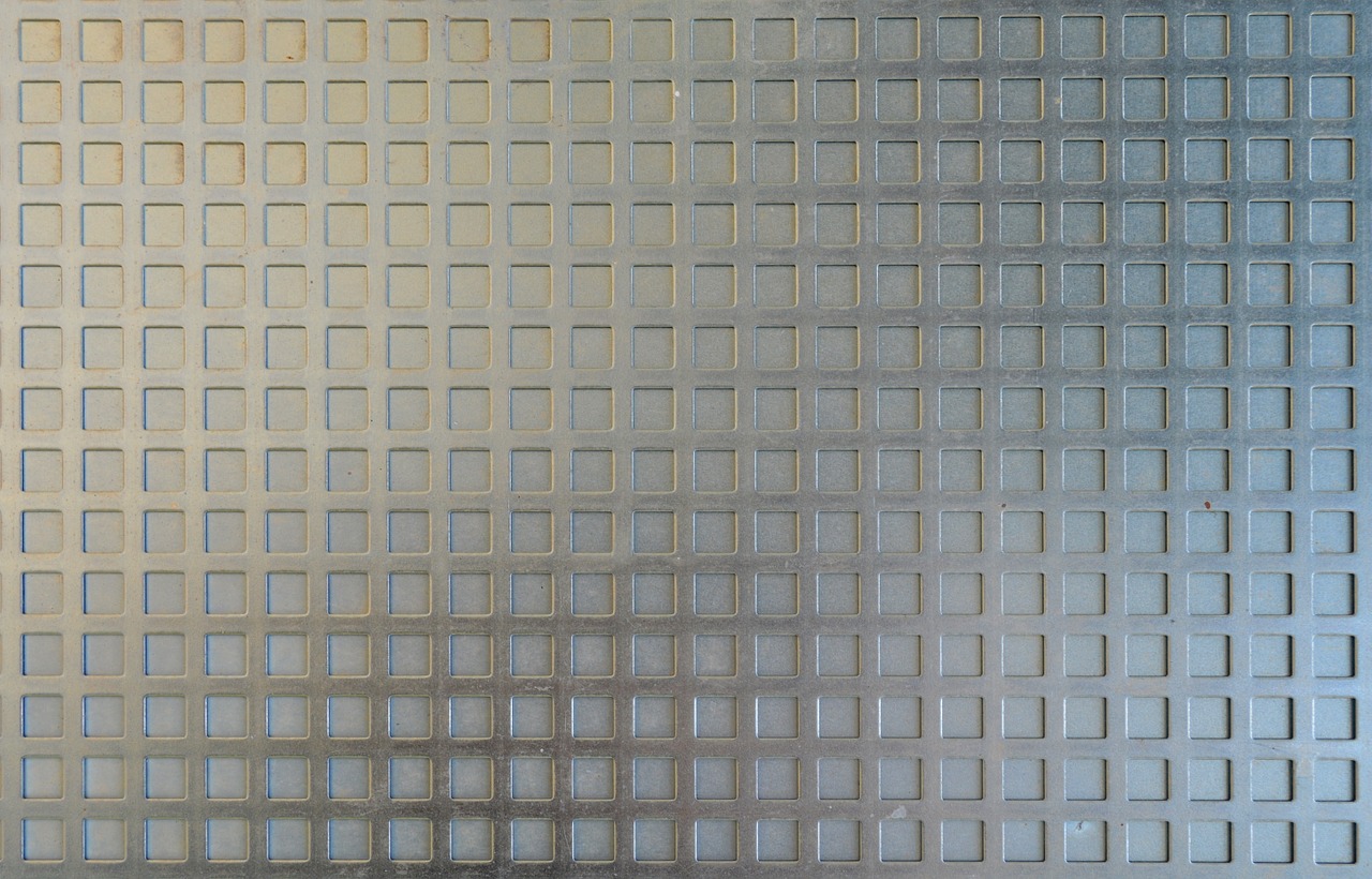 zinc sheet steel grid texture free photo