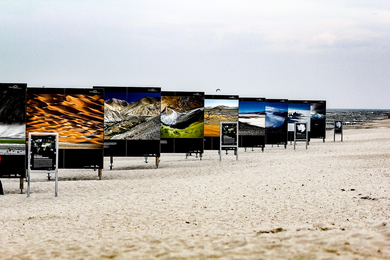 zingst beach photo exhibition free photo