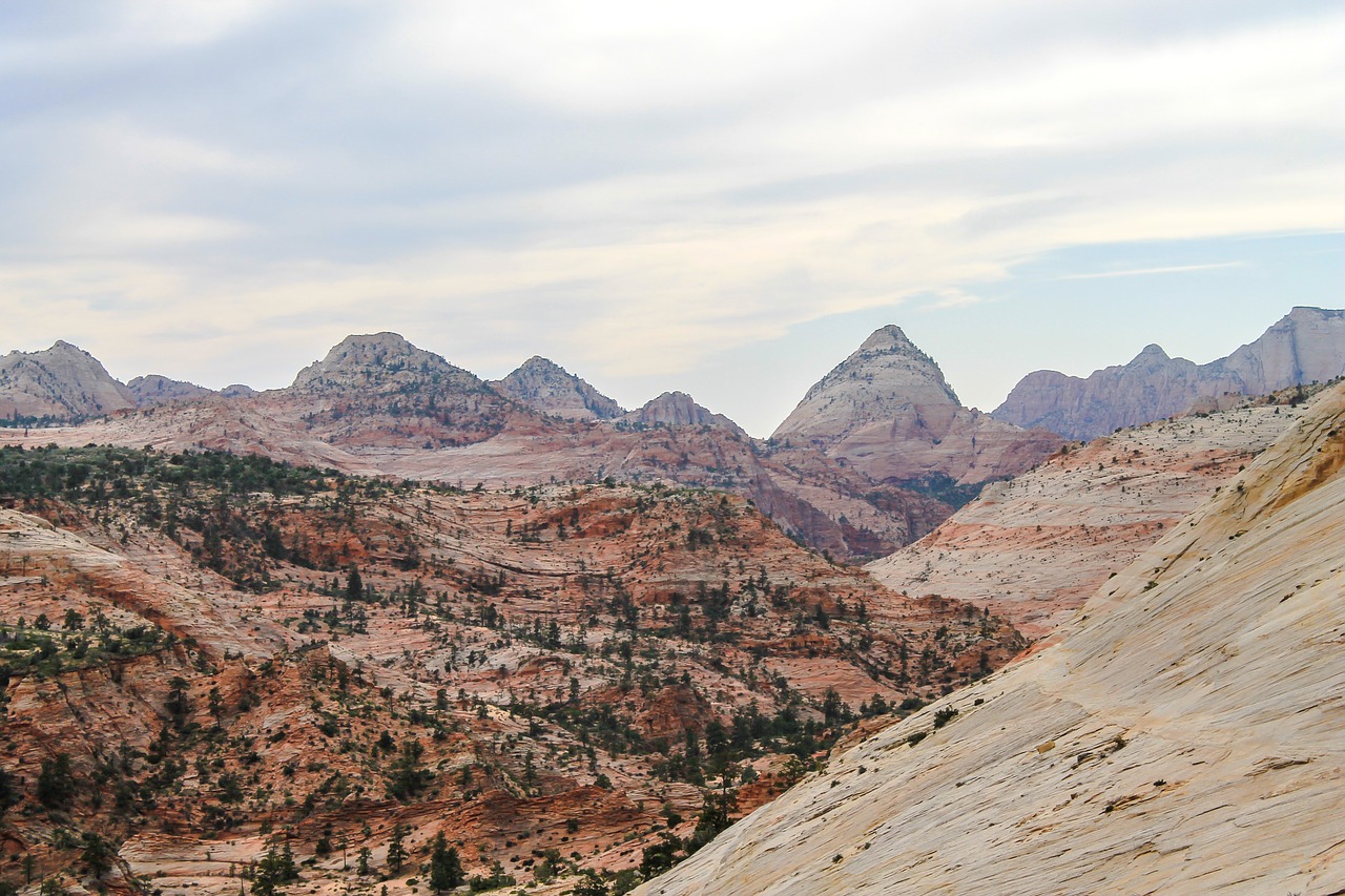 zion mountains utah free photo