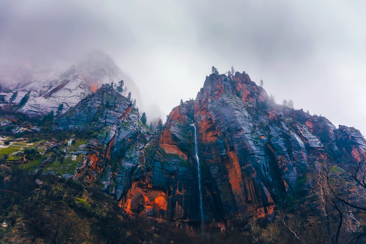 zion national park utah mountains free photo