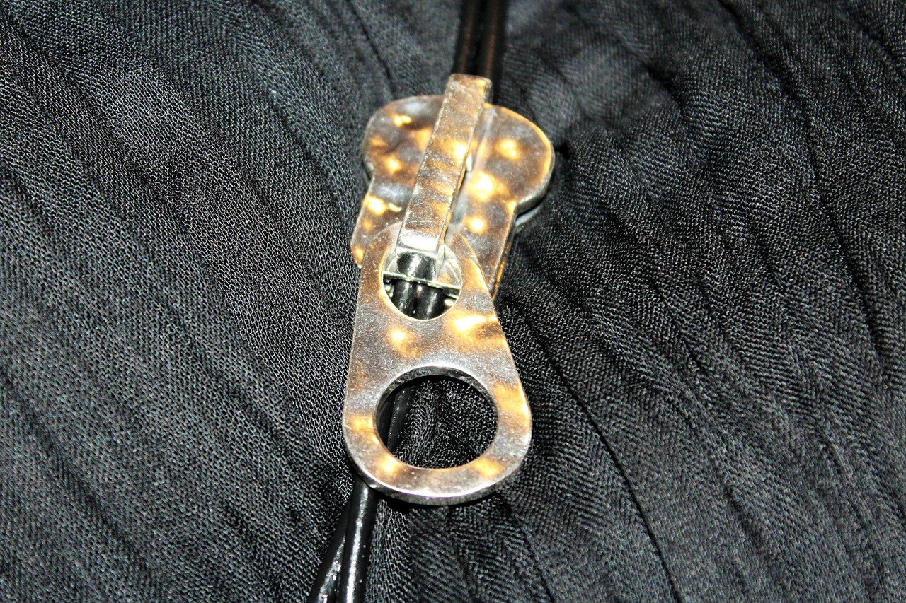 zipper chain silver free photo