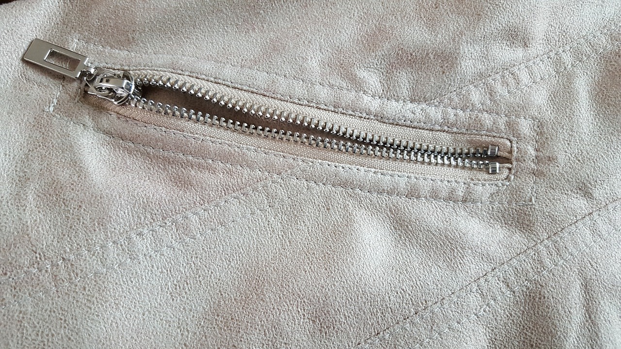 zipper cloth beige free photo