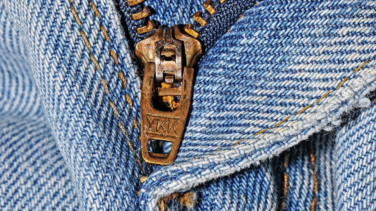 zipper pants jeans free photo