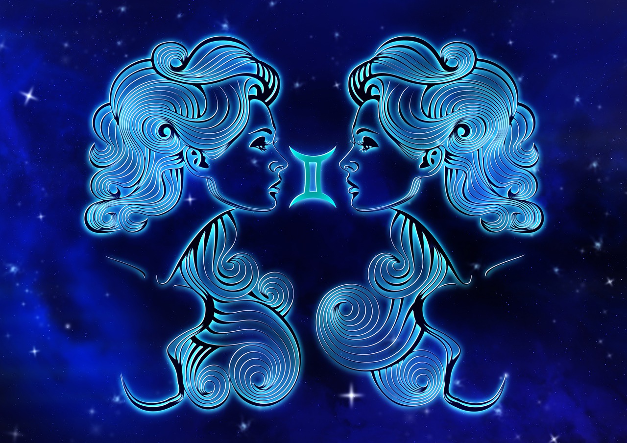 zodiac sign  twins  horoscope free photo