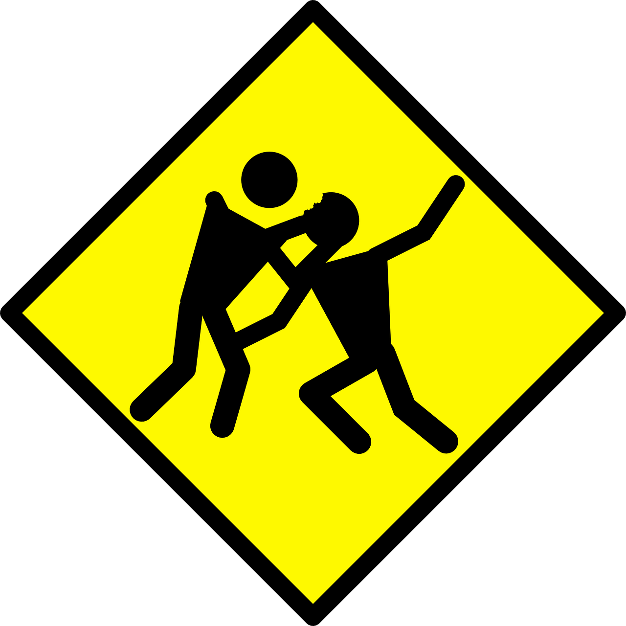 zombie warning road sign free photo