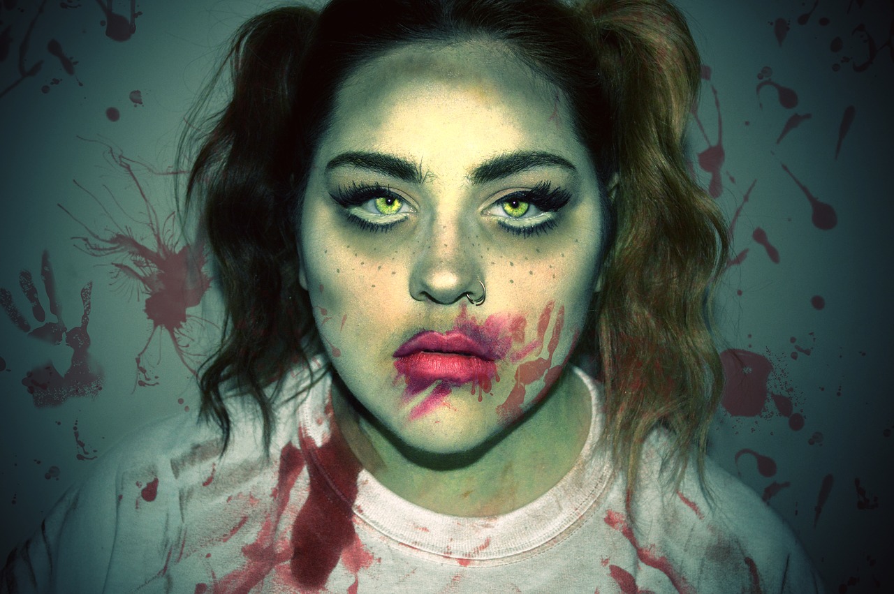 zombie makeup halloween free photo