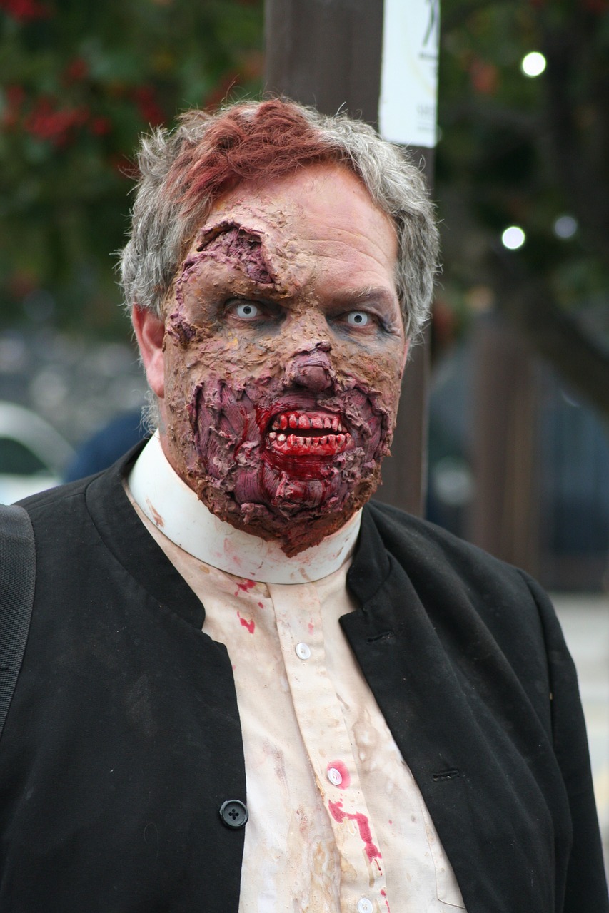 zombie zombie walk halloween free photo
