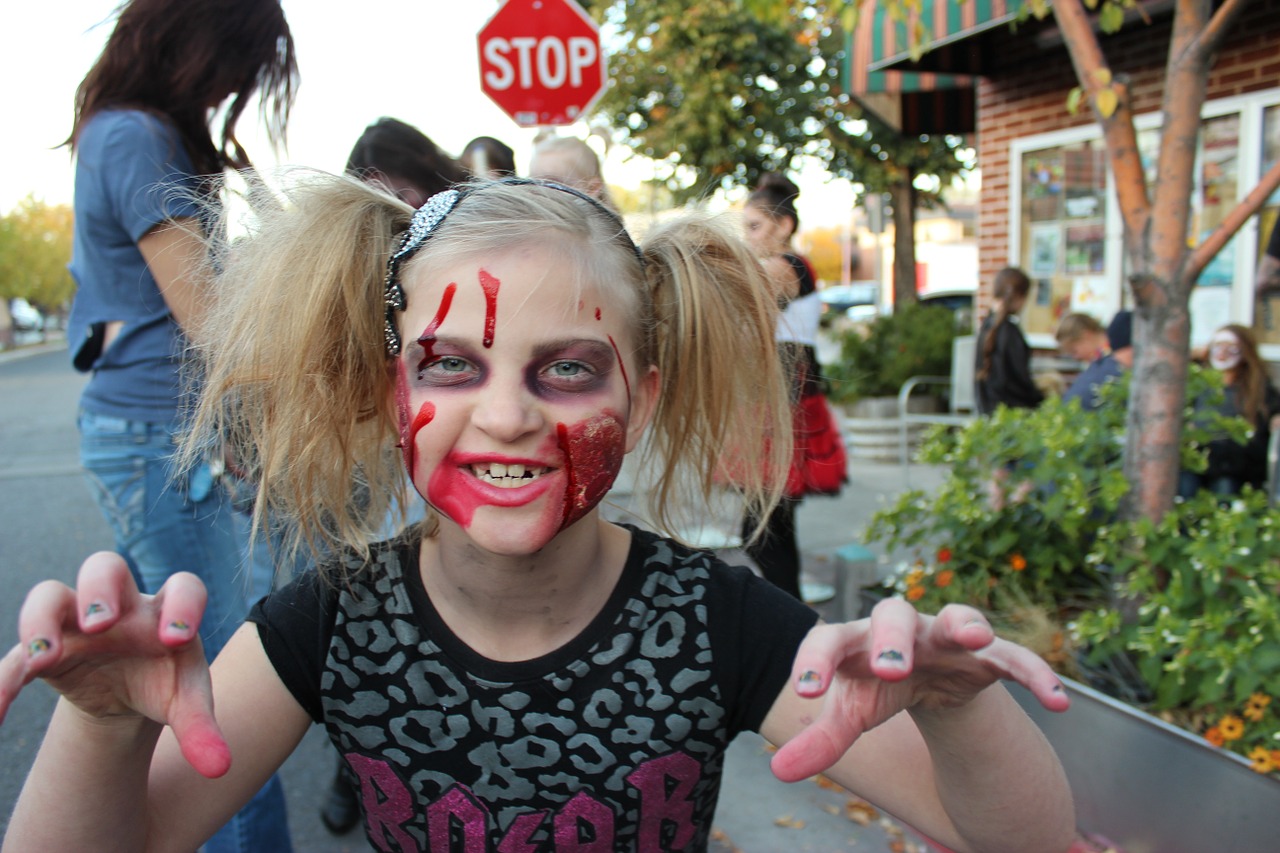 zombie halloween face free photo