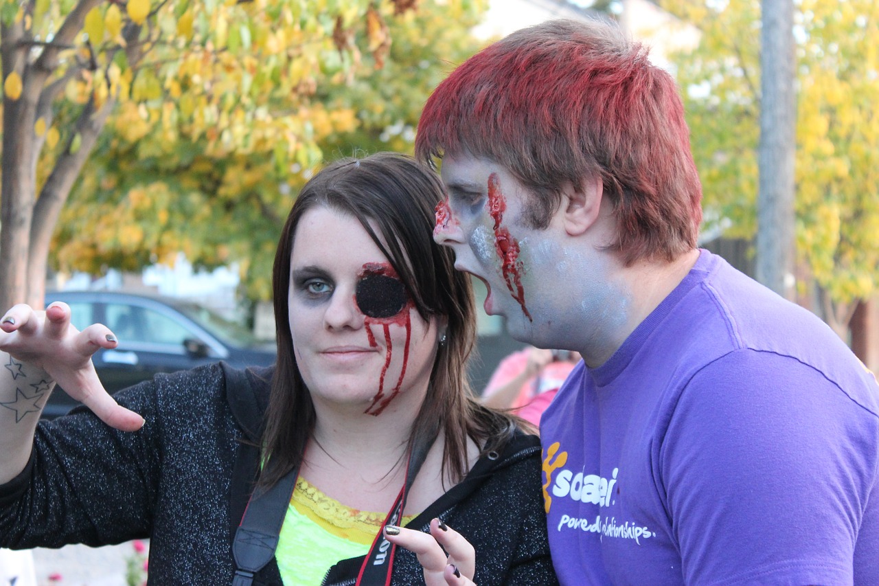 zombie makeup halloween free photo