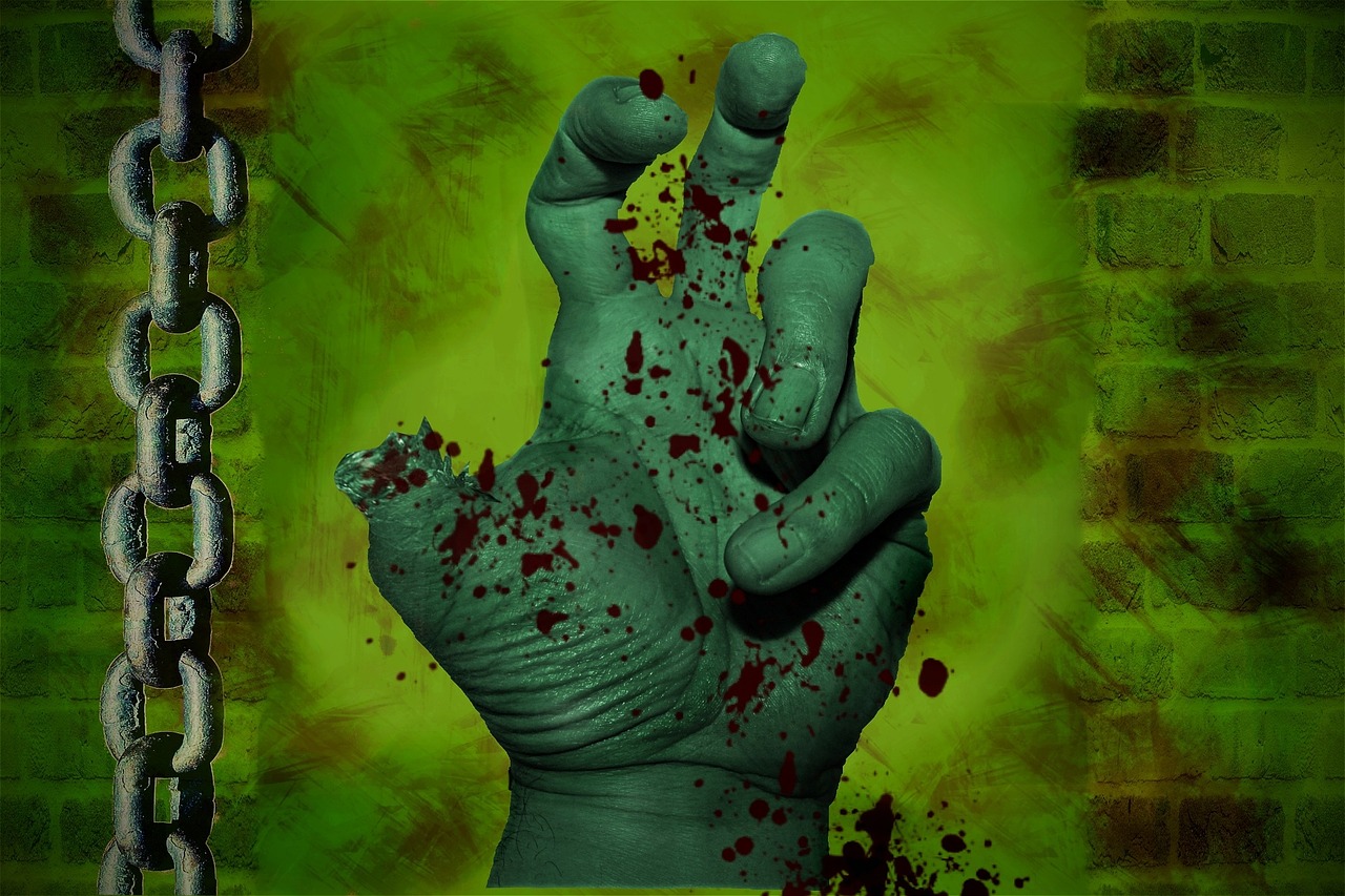 zombie hand chain free photo
