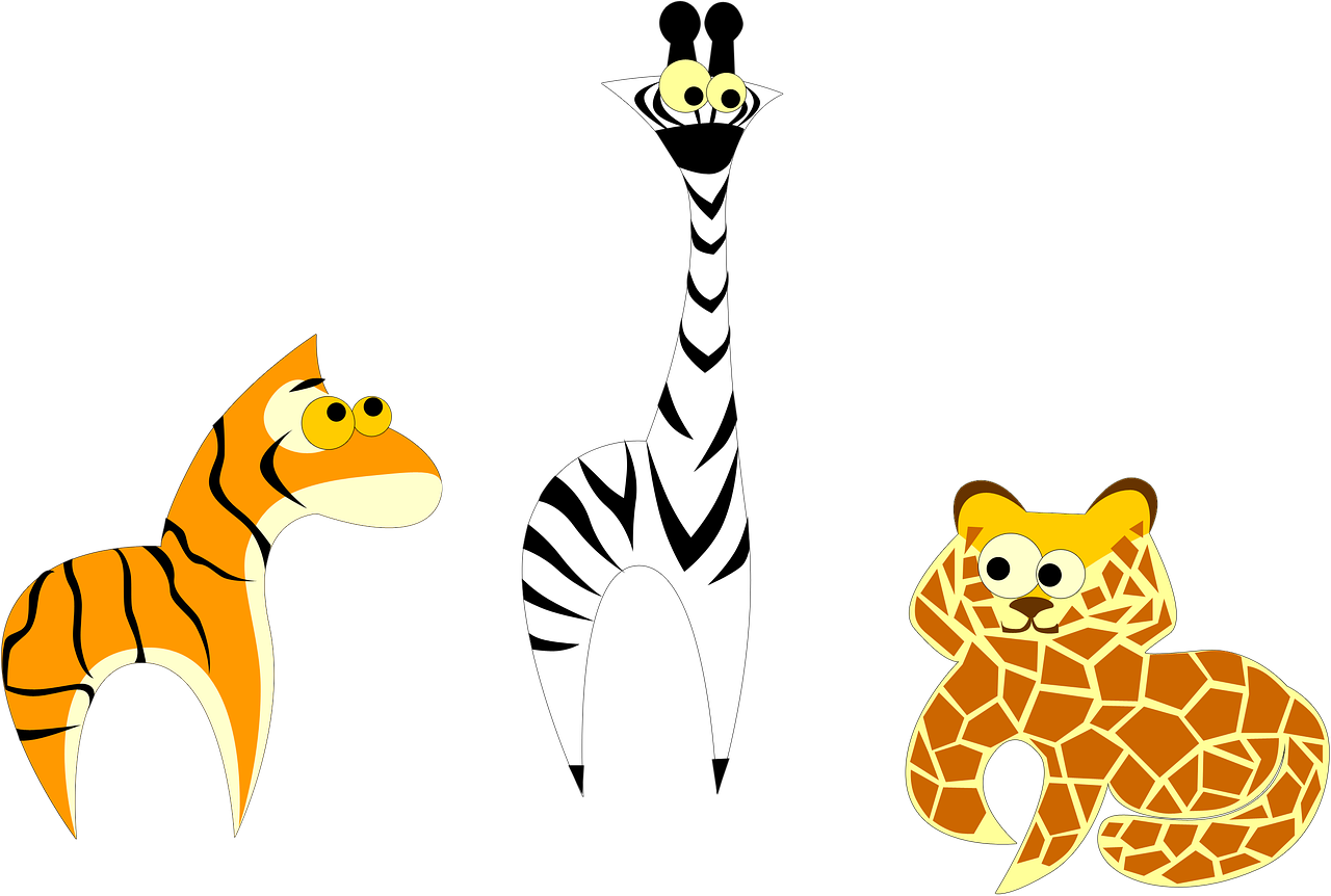 zoo tiger giraffe free photo
