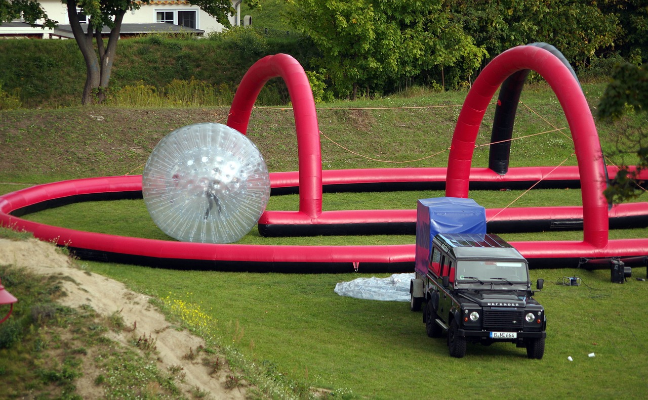 zorbing zorbingball zorbingkugel free photo