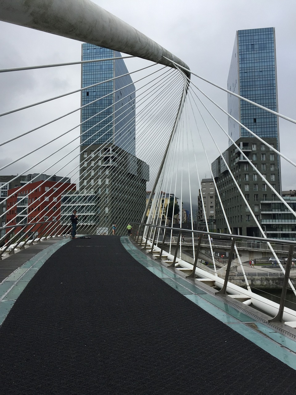 zubizuri bridge calatrava bridge bilbao free photo