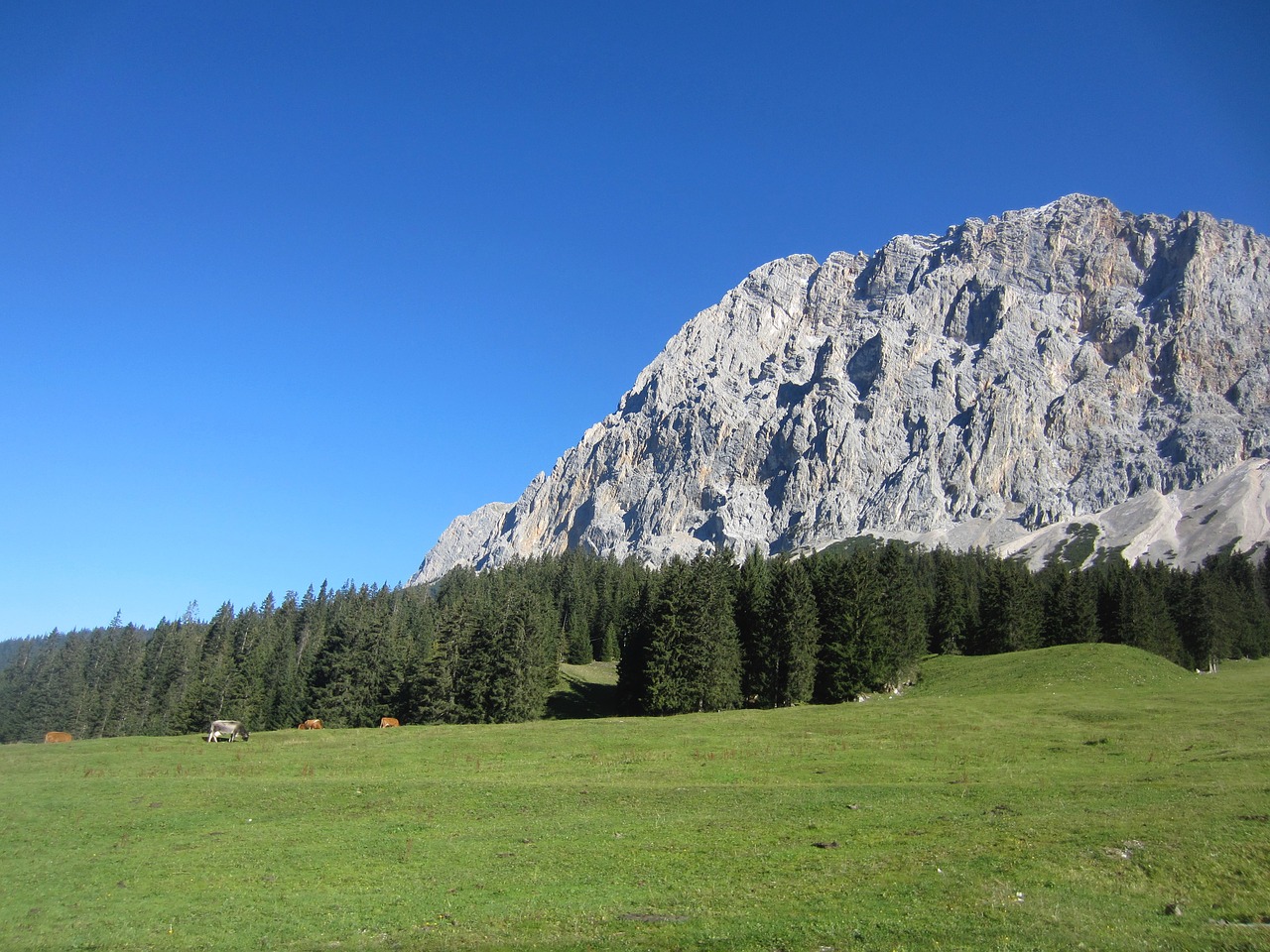 zugspitze mountain hiking free photo