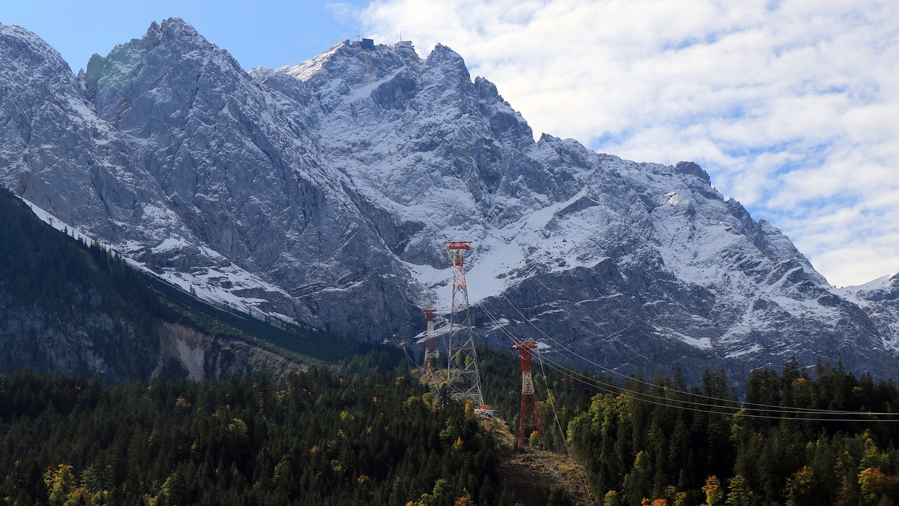 zugspitze sunshine mountains free photo