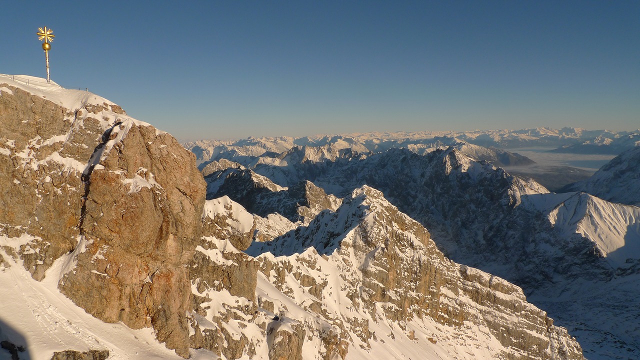 zugspitze alpine mountains free photo