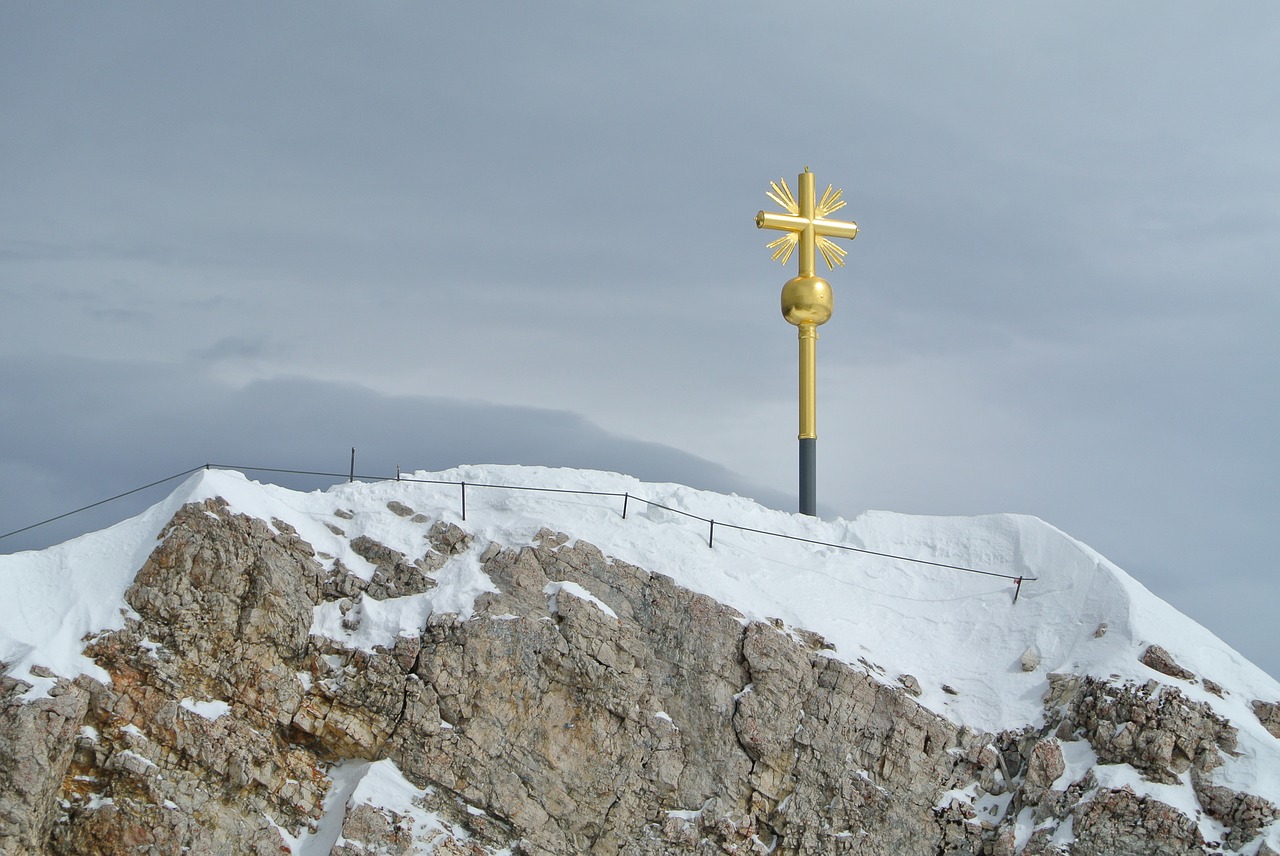 zugspitze  cross  alpine free photo