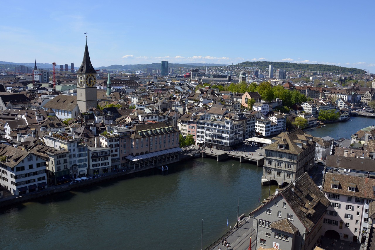 zurich limmat river free photo