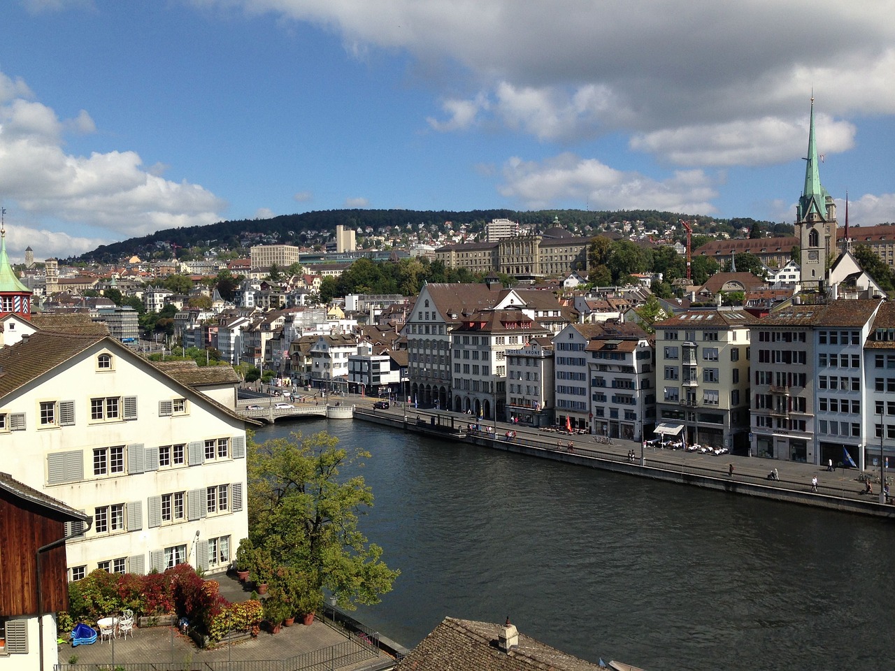 zurich suiss river free photo