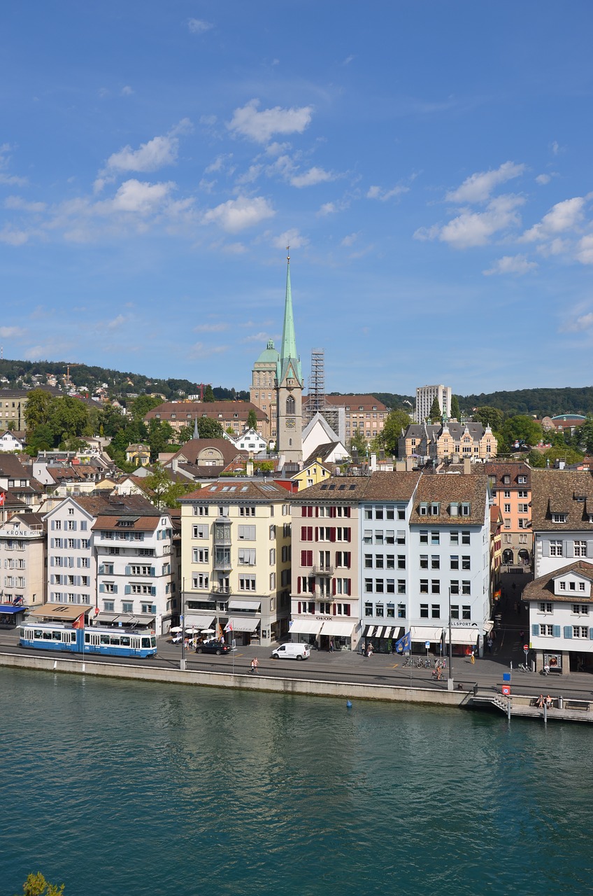 zurich river city free photo