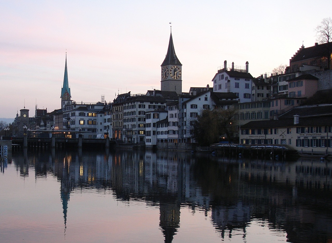 zurich limmat city free photo