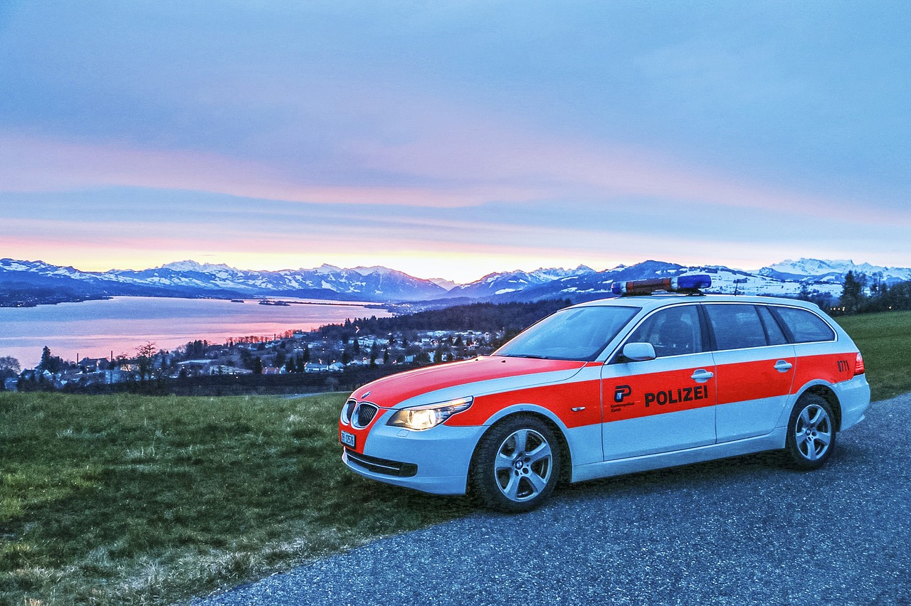 zurich cantonal police police car zurich free photo