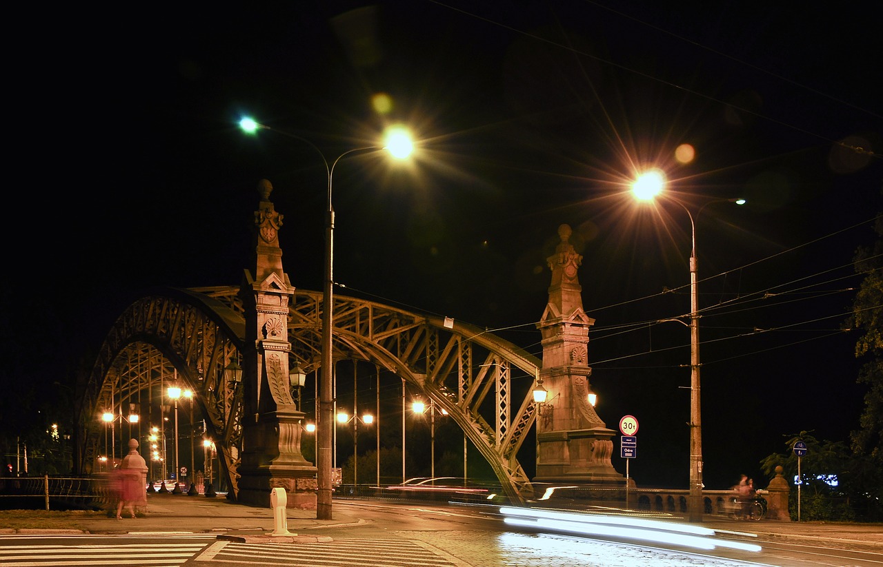 zwierzyniecki bridge wrocław city free photo