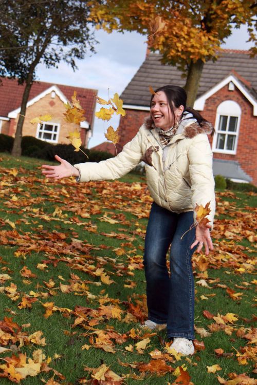 Girl Having Fun