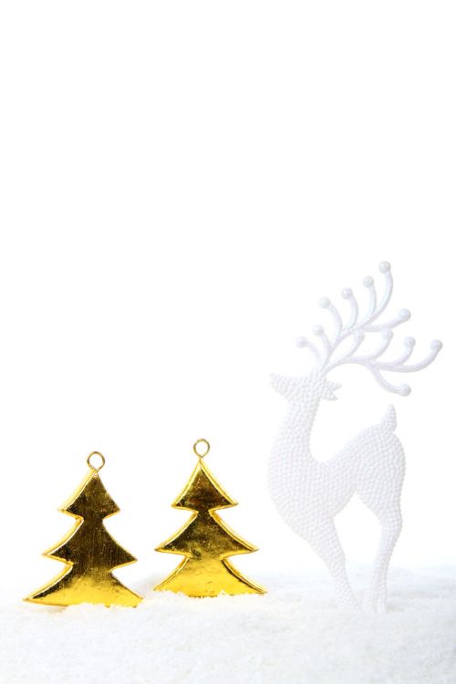 Reindeer And Trees