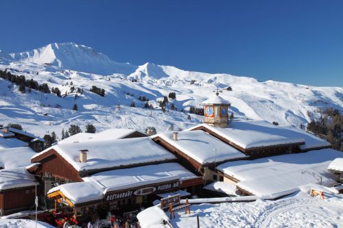 Ski Resort With Mountains