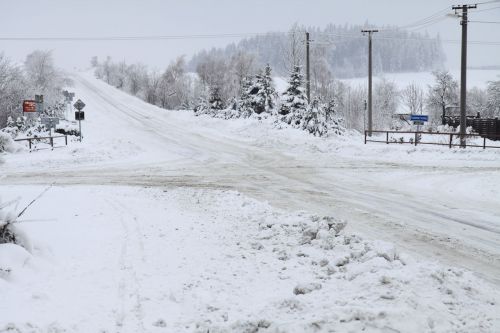 Crossroads In Winter