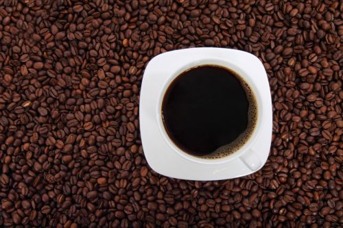 Cup Of Coffee From Above