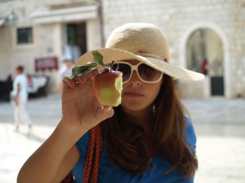 Girl With Apple