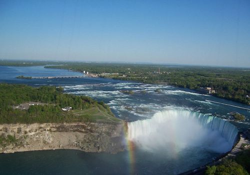 Canadian Falls With Rainbow